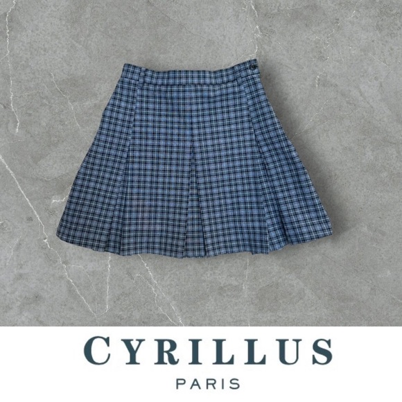 Cyrillus Other - Cyrillus‎ Girl’s Grey Plaid Pleated Skirt, Size 10, MSRP $57
